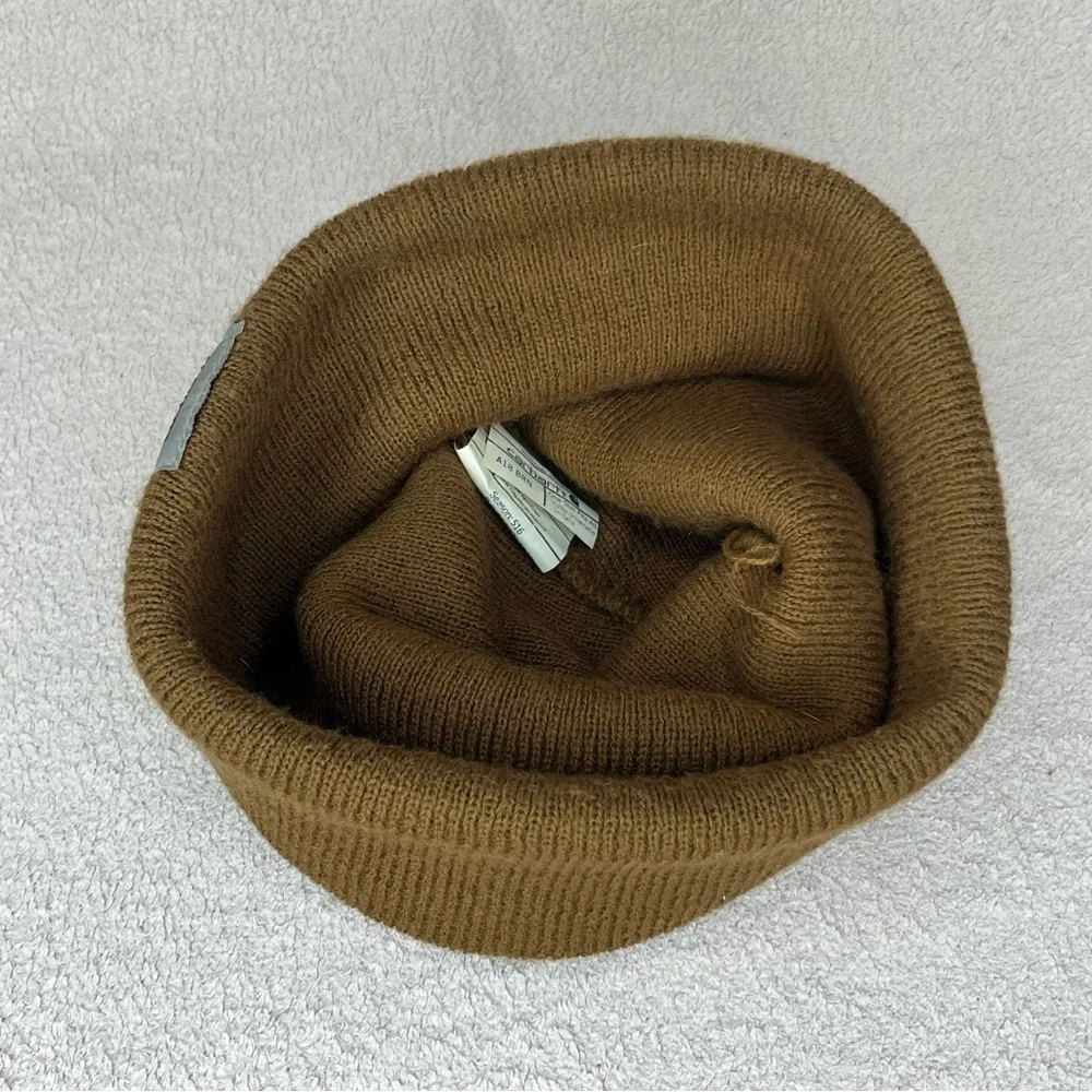 Carhartt Knit Beanie Winter Hat-Brown-Snow-Boho-Bohemian-Casual-Classic-Outdoor